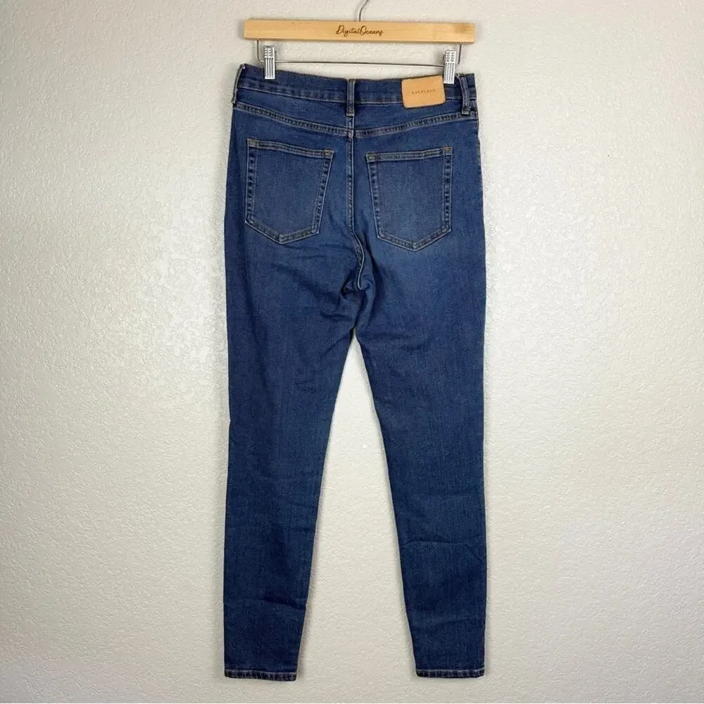FLASH SALE! 🥳 Everlane High-Rise Skinny Jeans 29 Tall Stretch Blue Denim EUC